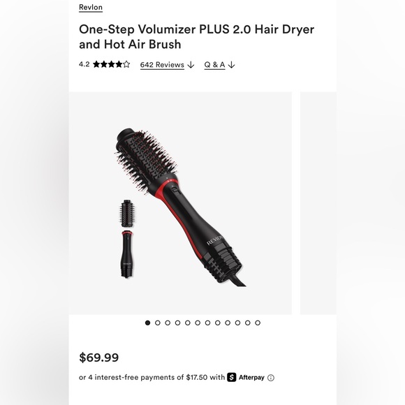 Revlon One-Step Volumizer PLUS 2.0 Hair Dryer and Hot Air Brush. Price $70 - Picture 5 of 5